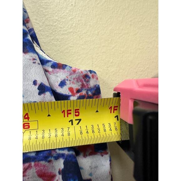 Guess Women's Colorful Halter Neck Tropical Vacation Flowy Mini Dress Size 10 - Picture 12 of 15